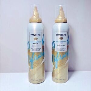 Pantene Dry Shampoo Foam Cleansing 2 Pack Set 5.9 Oz each